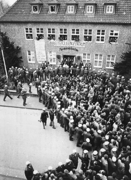Sechs Tage dauerte die Besetzung des Jugendheims in Brackwede. Mehr als 100 Jugendliche aus der ganzen Republik beteiligten sich daran