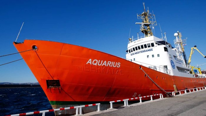 Die Aquarius wird von Ärzte ohne Grenzen und SOS Mediterranee betrieben. Quelle: Reuters